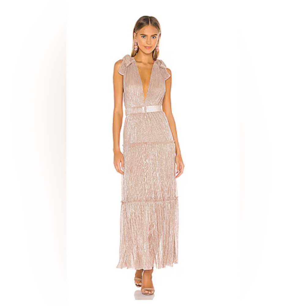 Sabina Musayev Helena Revolve dress in Rose